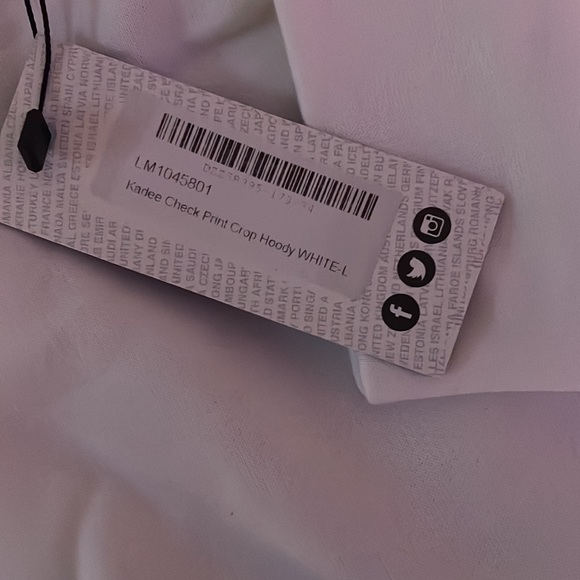 Kadee Check Print Crop Hoody - Picture 2 of 2